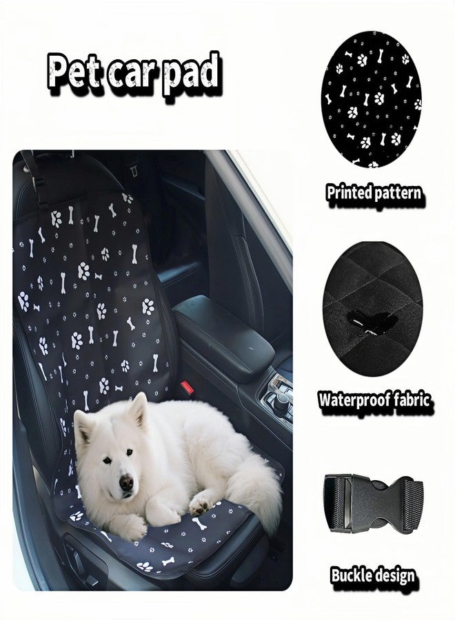 BUBBLE-FLY Waterproof Pet Car Seat Cover for Dogs&Cats,Non-Slip Oxford Fabric Hammock,Easy Clean Travel Mat for Front & Back Seat, Adjustable Buckle Design,19.29x17.3 Inch,Heavy Duty Dog Car Seat Protector - Image 2